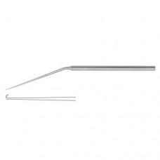 McGee Micro Ear Needle For Footplate Stainless Steel, 15.5 cm - 6" Tip Size 1.0 mm 